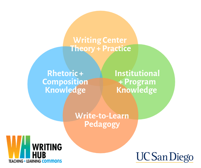 The overlapping areas of Writing Hub consultant training