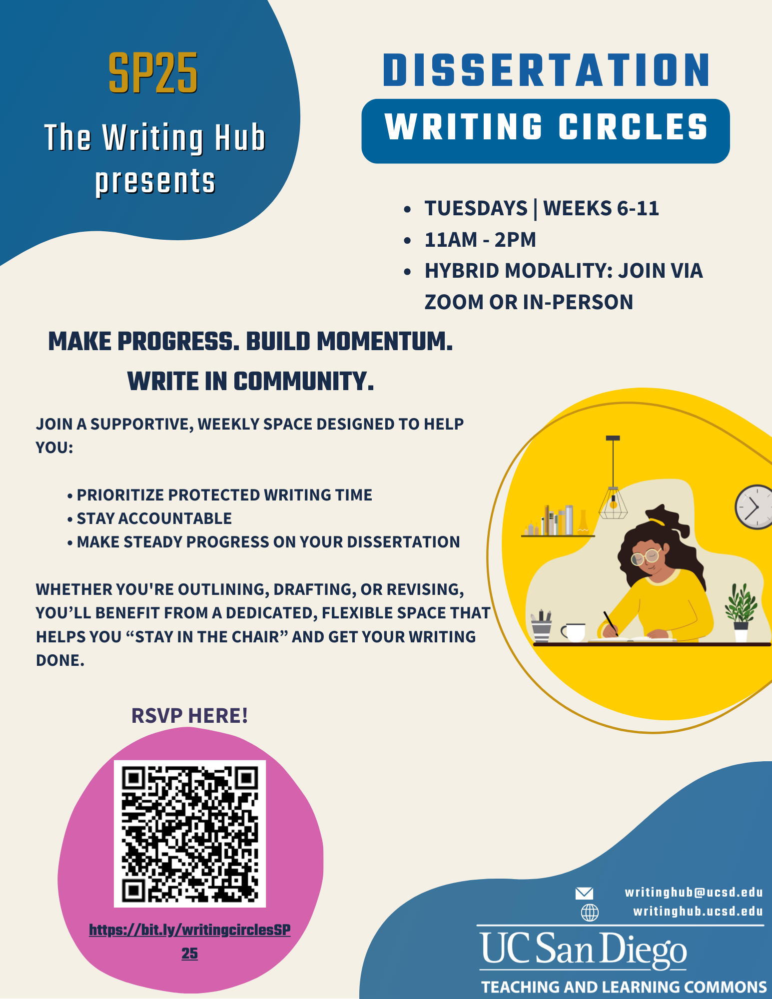 SP25 Dissertation Writing Circles Flyer